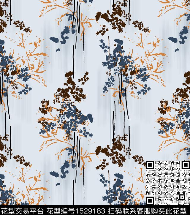 女装叶子连衣裙数码印花华亿平台下载（图片编号: 1529183） - 瓦栏（Walan）