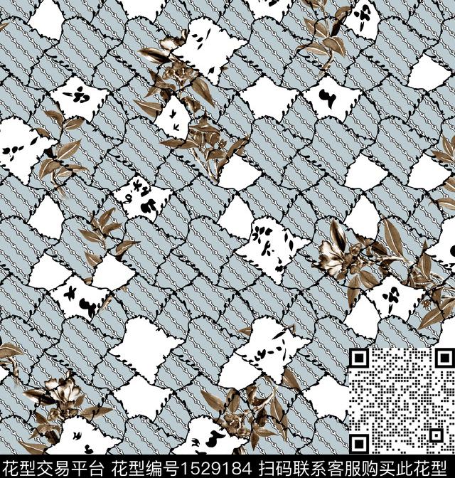 女装叶子连衣裙数码印花华亿平台下载（图片编号: 1529184） - 瓦栏（Walan）