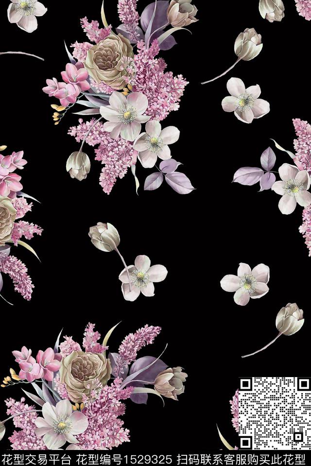 女装春夏华亿平台绿植树叶数码印花华亿平台下载（图片编号: 1529325） - 瓦栏（Walan）