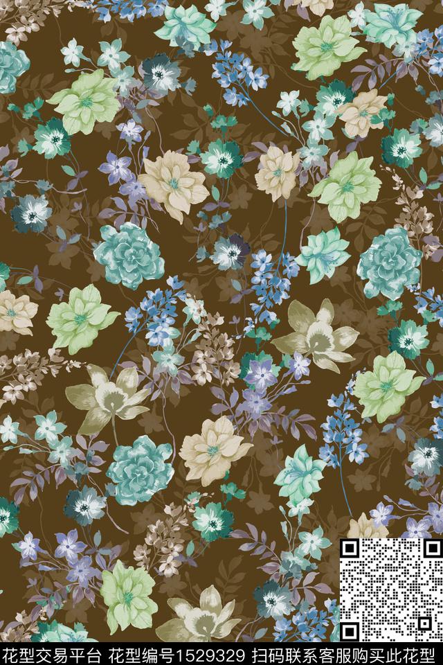 女装大牌风热带华亿平台数码印花华亿平台下载（图片编号: 1529329） - 瓦栏（Walan）