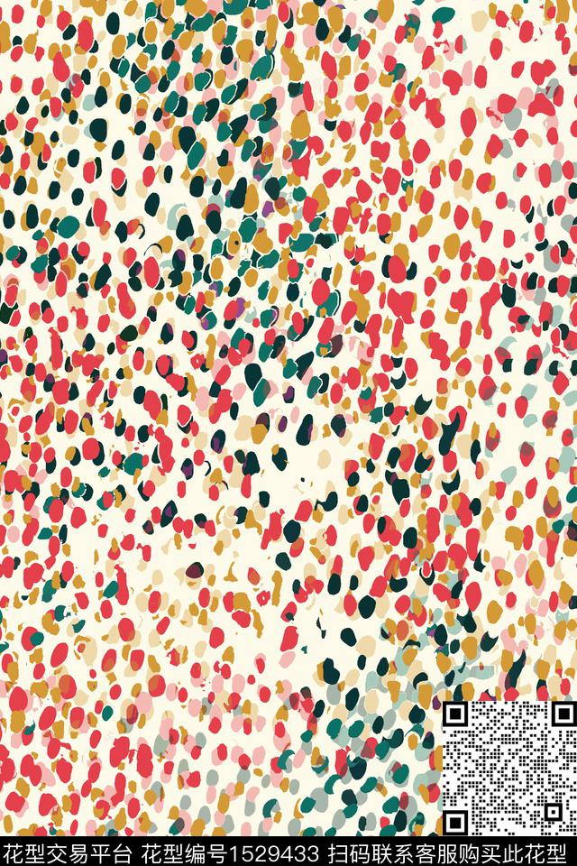 女装波点密集数码印花华亿平台下载（图片编号: 1529433） - 瓦栏（Walan）