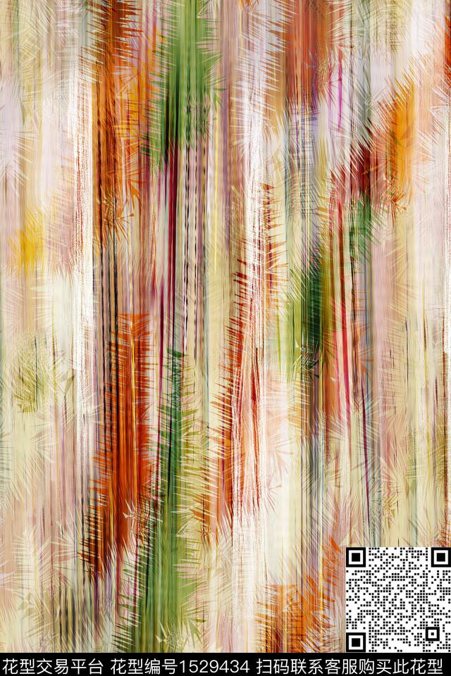 肌理条纹抽象数码印花华亿平台下载（图片编号: 1529434） - 瓦栏（Walan）