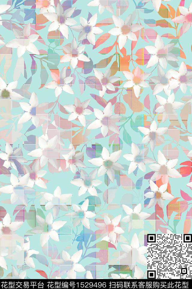 女装春夏华亿平台格子数码印花华亿平台下载（图片编号: 1529496） - 瓦栏（Walan）