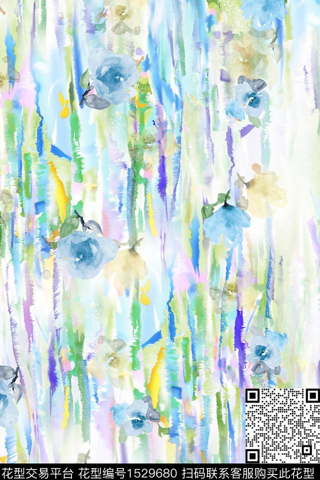 花卉女装春夏华亿平台数码印花华亿平台下载（图片编号: 1529680） - 瓦栏（Walan）