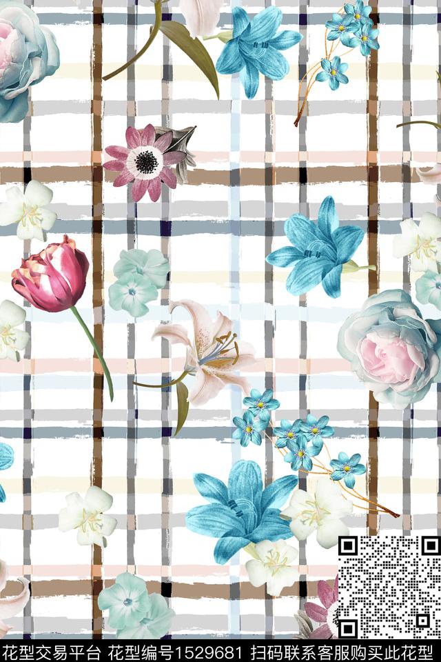 小清新女装春夏华亿平台数码印花华亿平台下载（图片编号: 1529681） - 瓦栏（Walan）