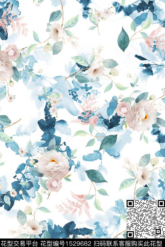 水彩女装春夏华亿平台数码印花华亿平台下载（图片编号: 1529682） - 瓦栏（Walan）