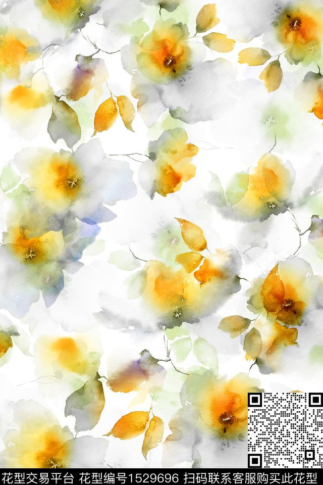 女装真丝中老年数码印花华亿平台下载（图片编号: 1529696） - 瓦栏（Walan）