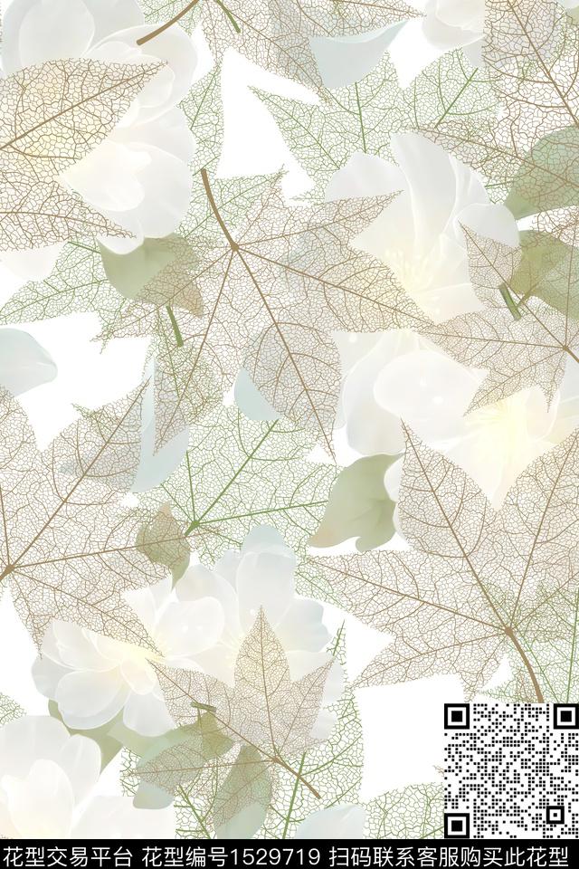 小清新女装春夏华亿平台数码印花华亿平台下载（图片编号: 1529719） - 瓦栏（Walan）