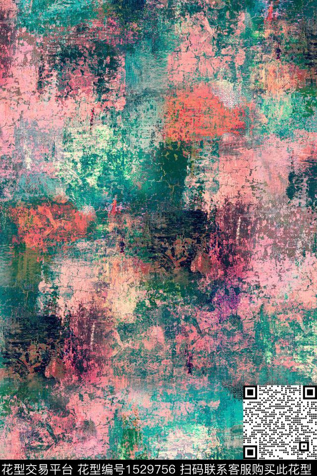 肌理抽象纹理数码印花华亿平台下载（图片编号: 1529756） - 瓦栏（Walan）