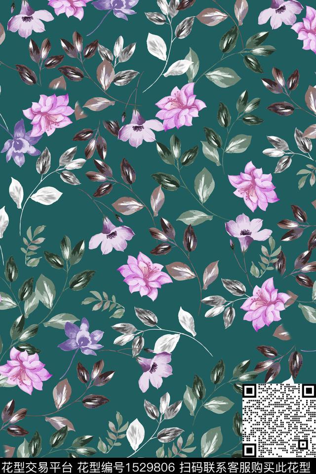 大牌风女装热带华亿平台数码印花华亿平台下载（图片编号: 1529806） - 瓦栏（Walan）