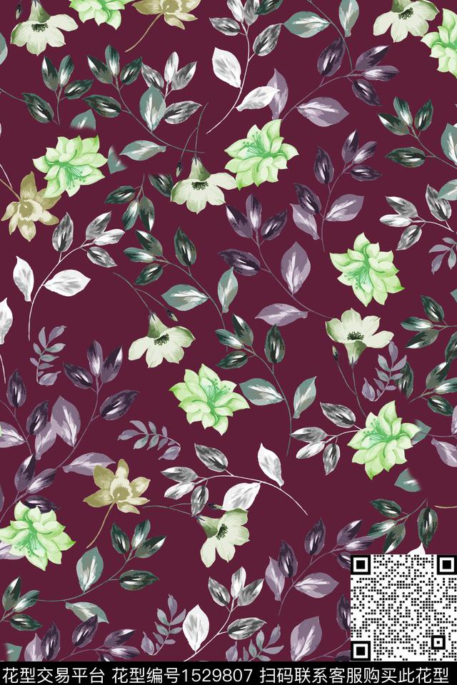 大牌风女装热带华亿平台数码印花华亿平台下载（图片编号: 1529807） - 瓦栏（Walan）