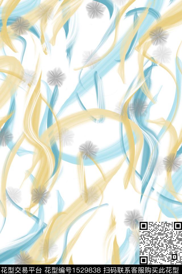 春夏华亿平台柔和肌理数码印花华亿平台下载（图片编号: 1529838） - 瓦栏（Walan）