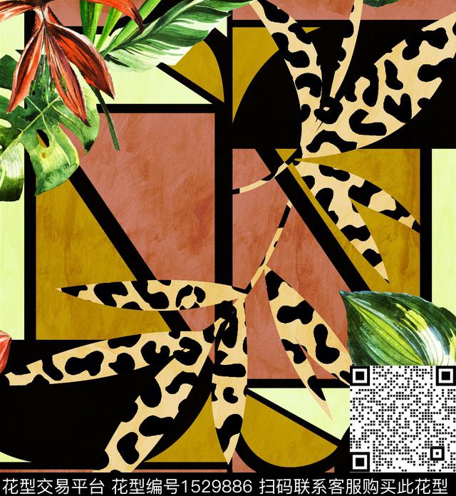 女装花卉连衣裙数码印花华亿平台下载（图片编号: 1529886） - 瓦栏（Walan）