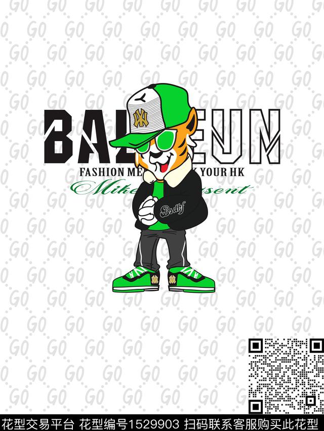 潮牌字母抽象传统印花华亿平台下载（图片编号: 1529903） - 瓦栏（Walan）