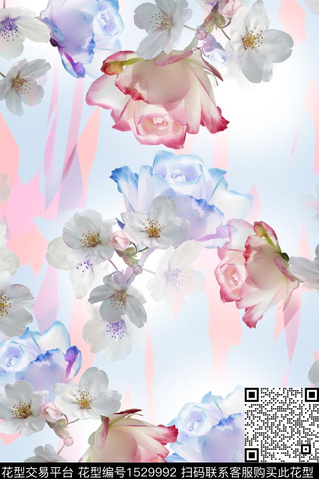 女装底纹春夏华亿平台数码印花华亿平台下载（图片编号: 1529992） - 瓦栏（Walan）