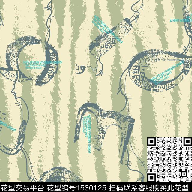 男装字母纹理传统印花华亿平台下载（图片编号: 1530125） - 瓦栏（Walan）