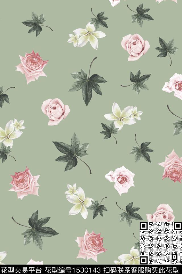 女装大牌风热带华亿平台数码印花华亿平台下载（图片编号: 1530143） - 瓦栏（Walan）