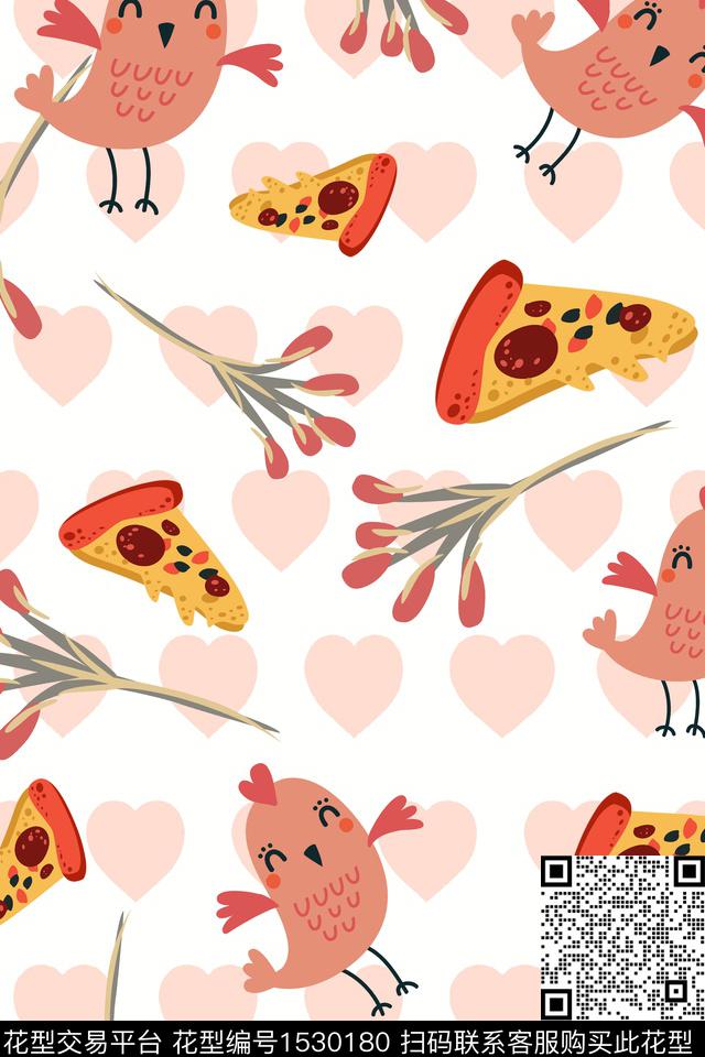 小清新卡通童装数码印花华亿平台下载（图片编号: 1530180） - 瓦栏（Walan）