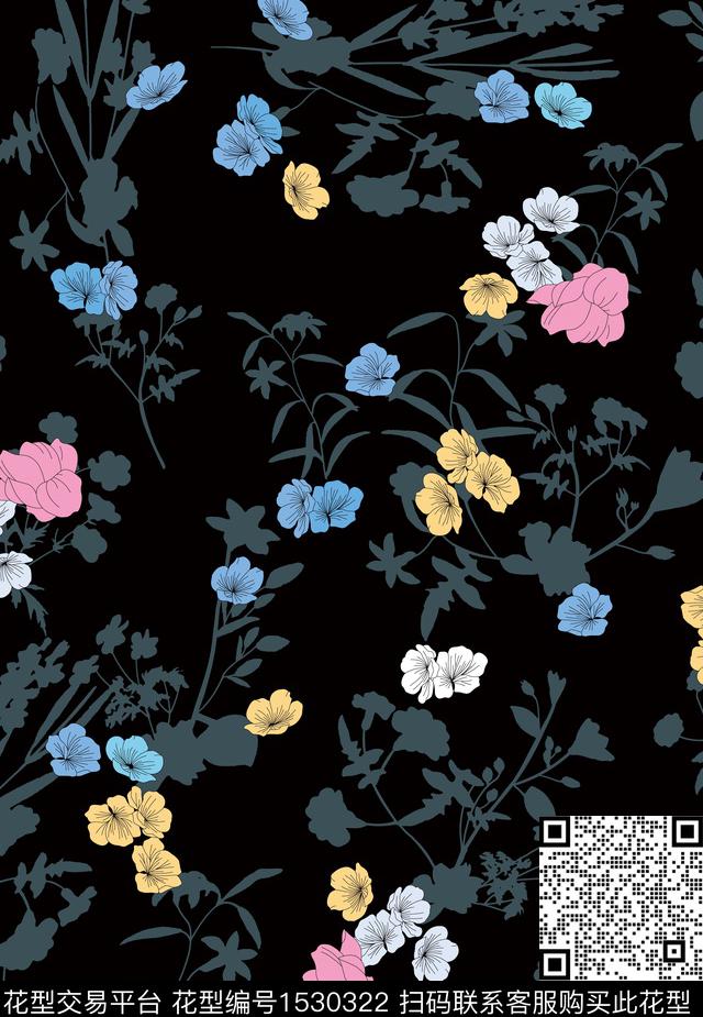 女装民族风家纺数码印花华亿平台下载（图片编号: 1530322） - 瓦栏（Walan）