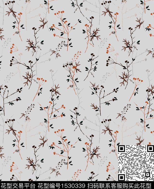 女装花卉连衣裙数码印花华亿平台下载（图片编号: 1530339） - 瓦栏（Walan）