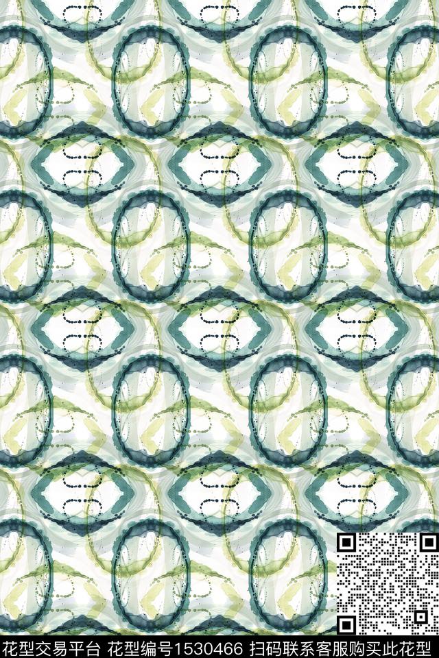 水彩几何肌理数码印花华亿平台下载（图片编号: 1530466） - 瓦栏（Walan）