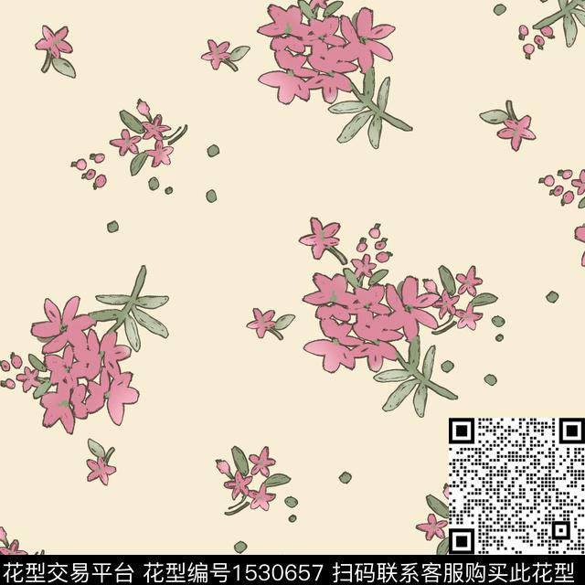女装花卉小碎花数码印花华亿平台下载（图片编号: 1530657） - 瓦栏（Walan）