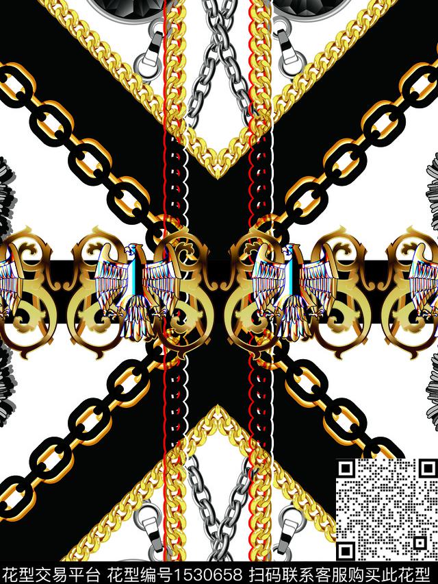 男装定位花金属复古数码印花华亿平台下载（图片编号: 1530658） - 瓦栏（Walan）