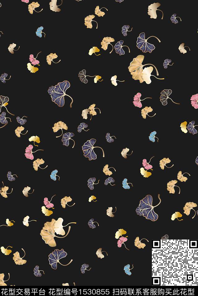 时尚满版散花小碎花数码印花华亿平台下载（图片编号: 1530855） - 瓦栏（Walan）