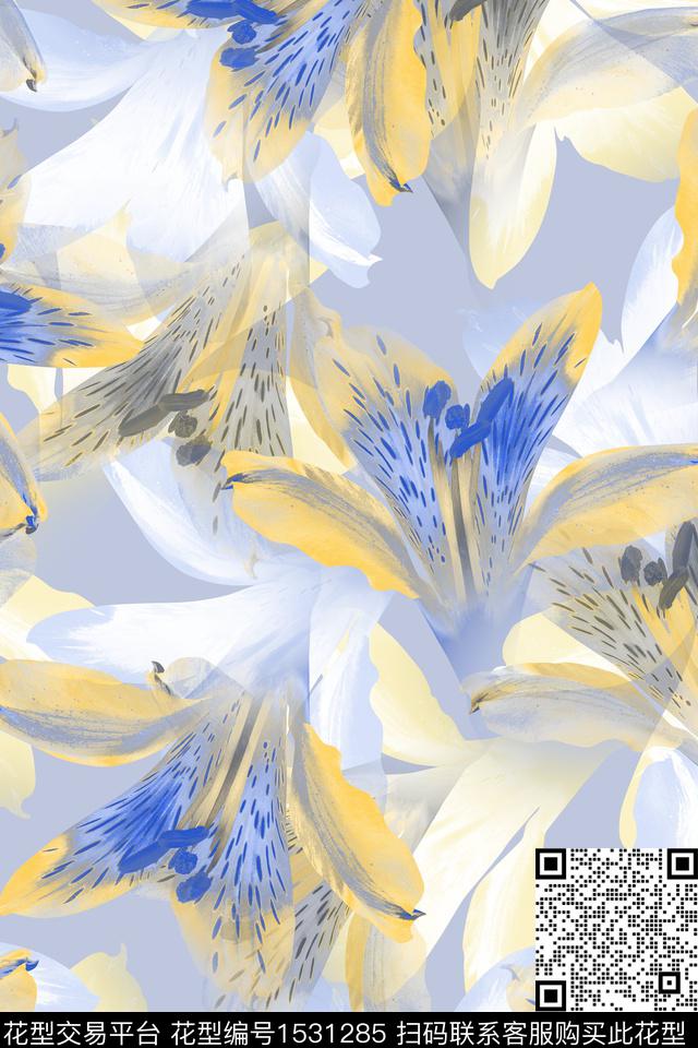 水彩女装春夏华亿平台数码印花华亿平台下载（图片编号: 1531285） - 瓦栏（Walan）