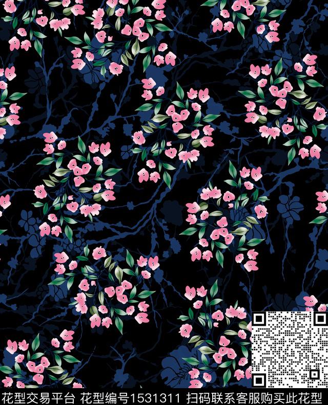 女装印花小碎花数码印花华亿平台下载（图片编号: 1531311） - 瓦栏（Walan）