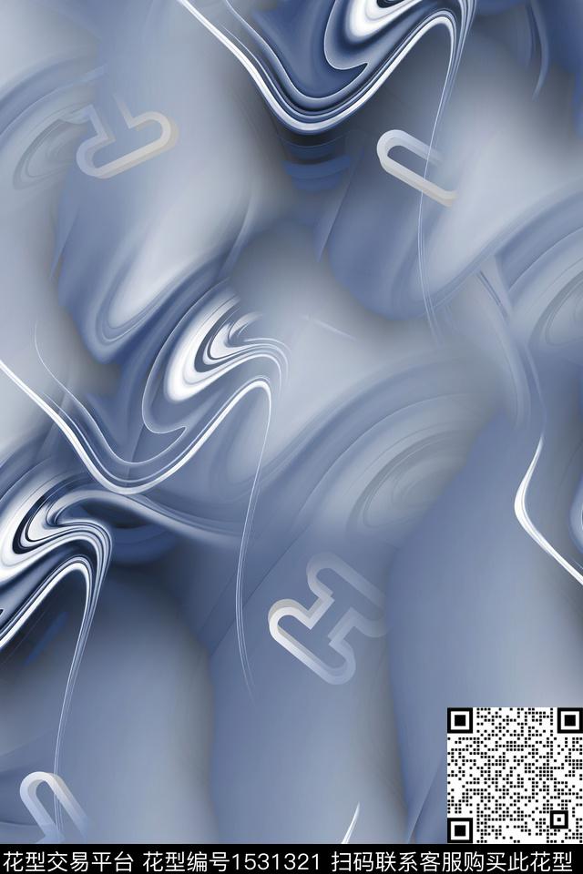 字母大牌男装抽象男装数码印花华亿平台下载（图片编号: 1531321） - 瓦栏（Walan）