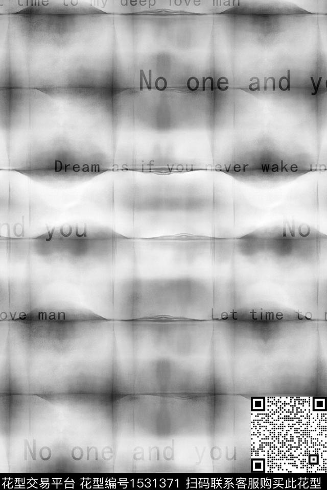 字母格子抽象数码印花华亿平台下载（图片编号: 1531371） - 瓦栏（Walan）