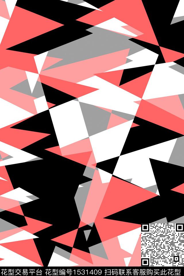 休闲抽象男装家居服传统印花华亿平台下载（图片编号: 1531409） - 瓦栏（Walan）