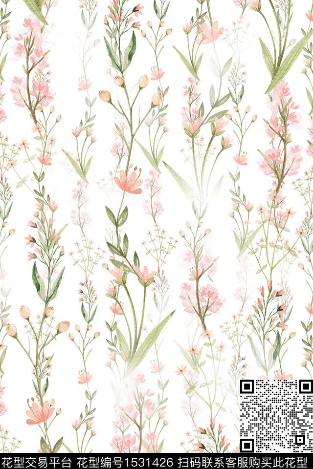 水彩女装春夏华亿平台数码印花华亿平台下载（图片编号: 1531426） - 瓦栏（Walan）