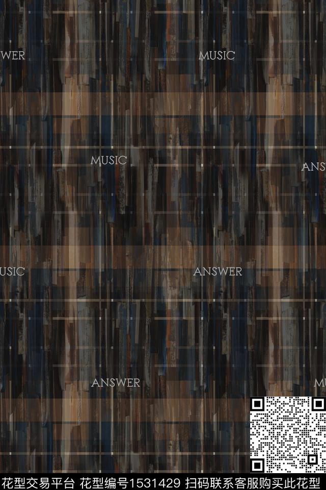 字母抽象肌理数码印花华亿平台下载（图片编号: 1531429） - 瓦栏（Walan）