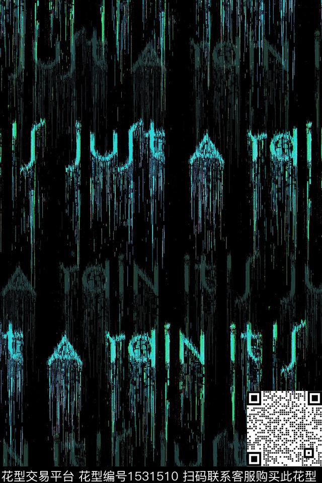 男装抽象衬衫数码印花华亿平台下载（图片编号: 1531510） - 瓦栏（Walan）