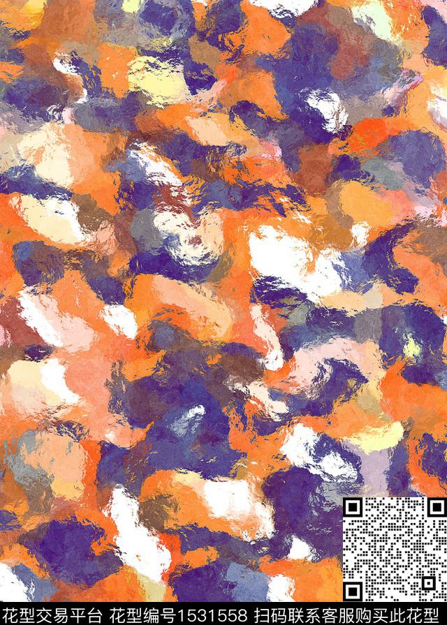 艺术抽象纹理数码印花华亿平台下载（图片编号: 1531558） - 瓦栏（Walan）