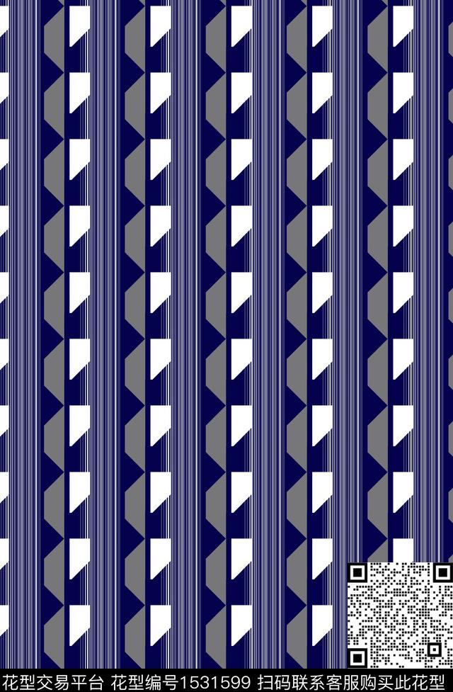 条纹抽象满版散花传统印花华亿平台下载（图片编号: 1531599） - 瓦栏（Walan）