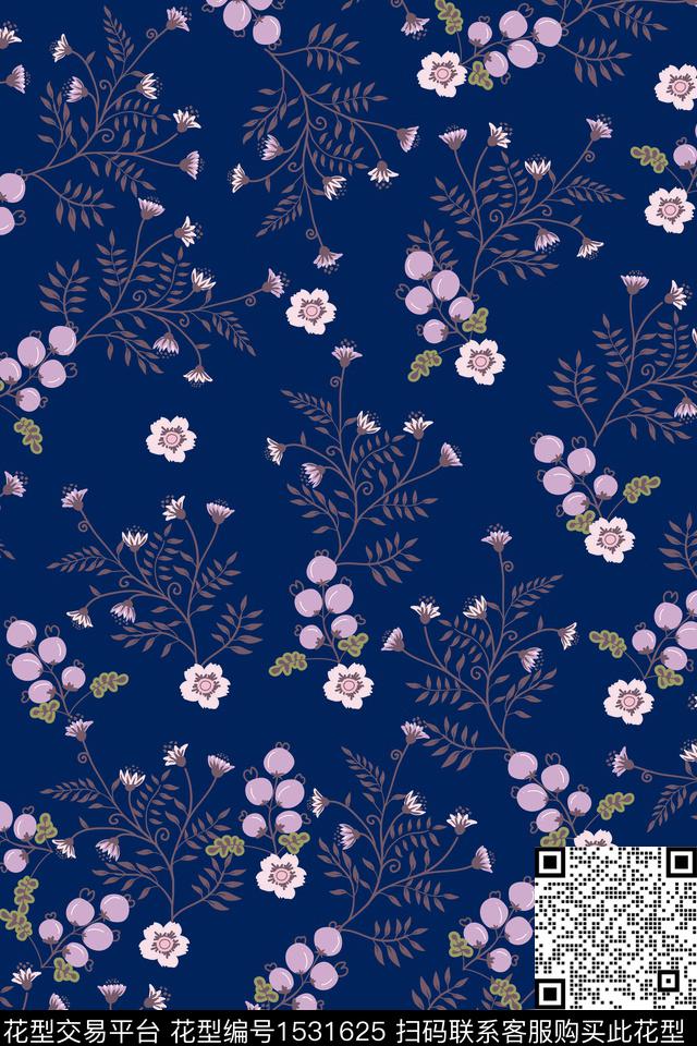 花卉小碎花数码华亿平台数码印花华亿平台下载（图片编号: 1531625） - 瓦栏（Walan）