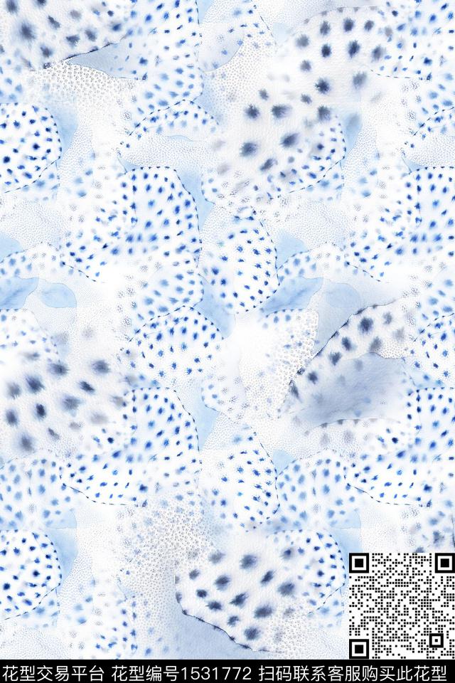 字母真丝抽象数码印花华亿平台下载（图片编号: 1531772） - 瓦栏（Walan）