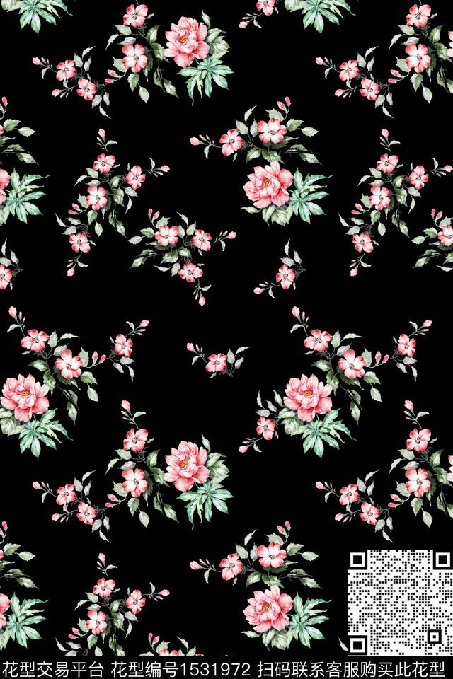 数码华亿平台花卉小碎花数码印花华亿平台下载（图片编号: 1531972） - 瓦栏（Walan）