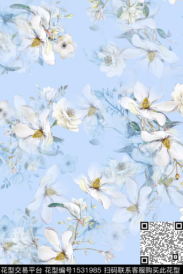 水彩女装春夏华亿平台数码印花华亿平台下载（图片编号: 1531985） - 瓦栏（Walan）