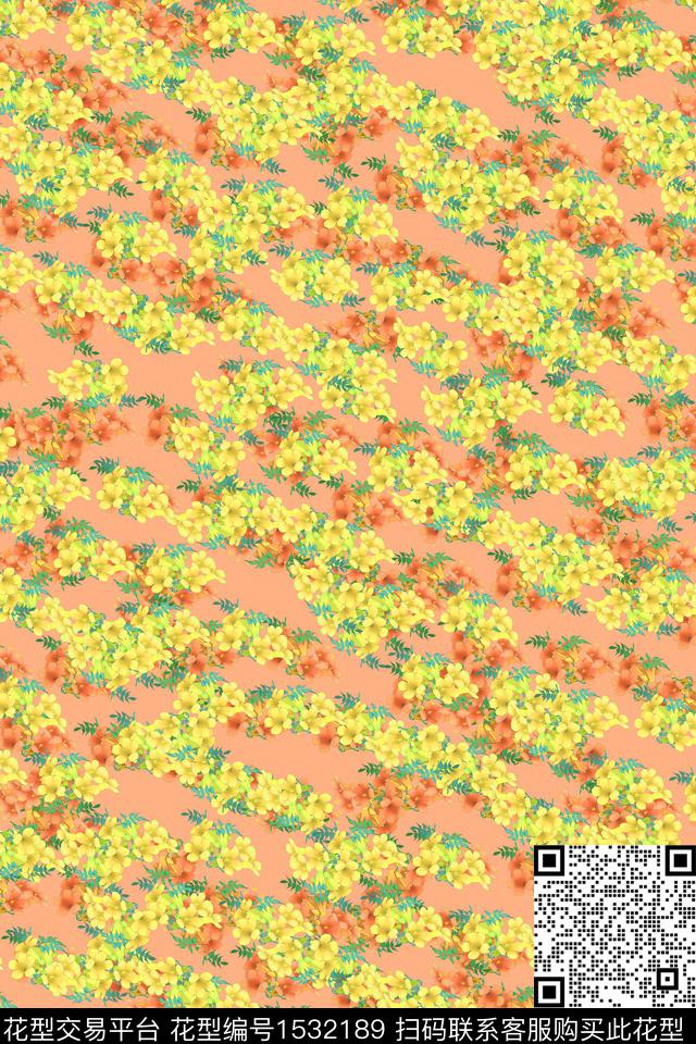 女装花卉小碎花数码印花华亿平台下载（图片编号: 1532189） - 瓦栏（Walan）