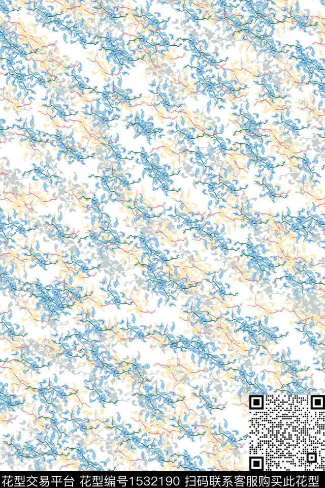 女装花卉小碎花数码印花华亿平台下载（图片编号: 1532190） - 瓦栏（Walan）