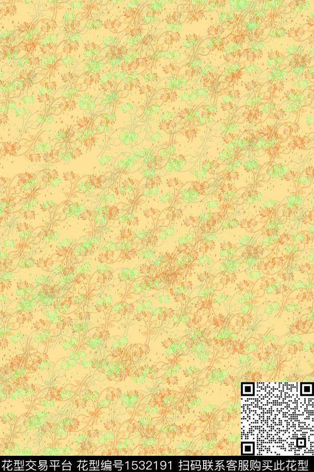 女装花卉小碎花数码印花华亿平台下载（图片编号: 1532191） - 瓦栏（Walan）