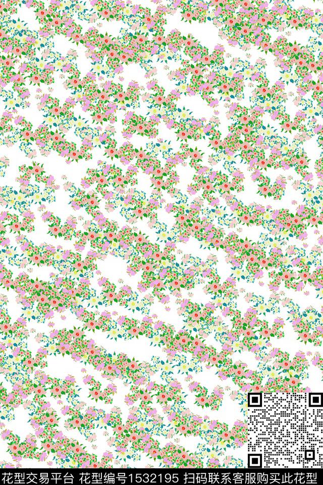 女装花卉小碎花数码印花华亿平台下载（图片编号: 1532195） - 瓦栏（Walan）