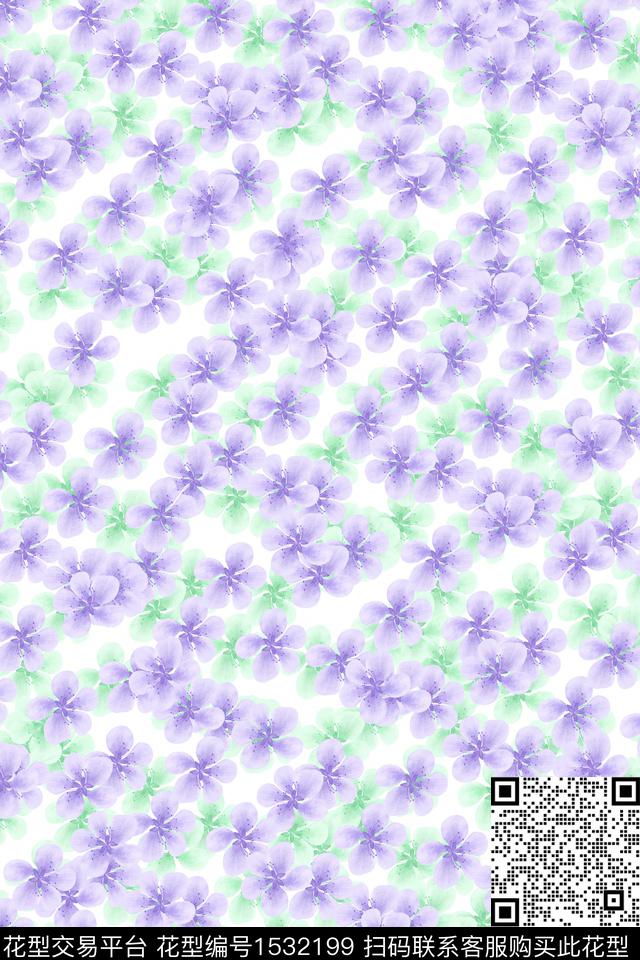 女装花卉小碎花数码印花华亿平台下载（图片编号: 1532199） - 瓦栏（Walan）