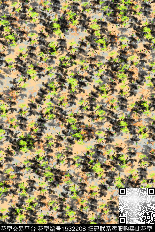 女装花卉小碎花数码印花华亿平台下载（图片编号: 1532208） - 瓦栏（Walan）