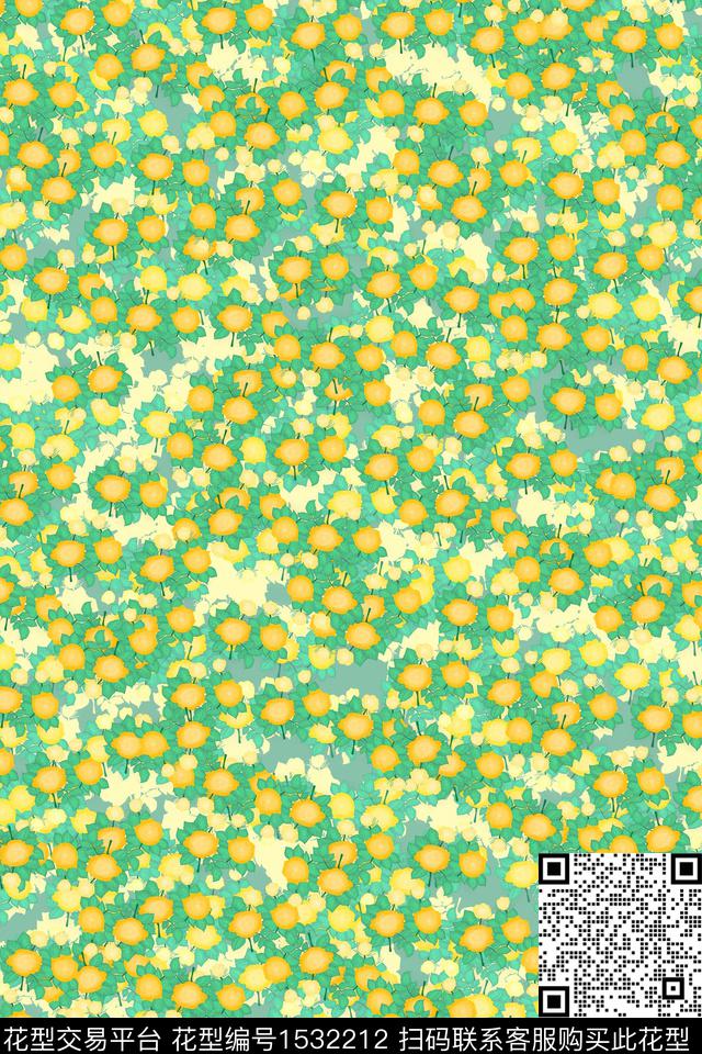 女装花卉小碎花数码印花华亿平台下载（图片编号: 1532212） - 瓦栏（Walan）