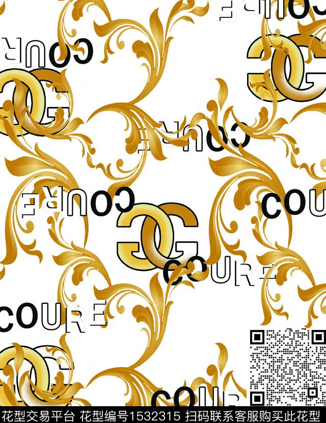 男装数码华亿平台字母数码印花华亿平台下载（图片编号: 1532315） - 瓦栏（Walan）